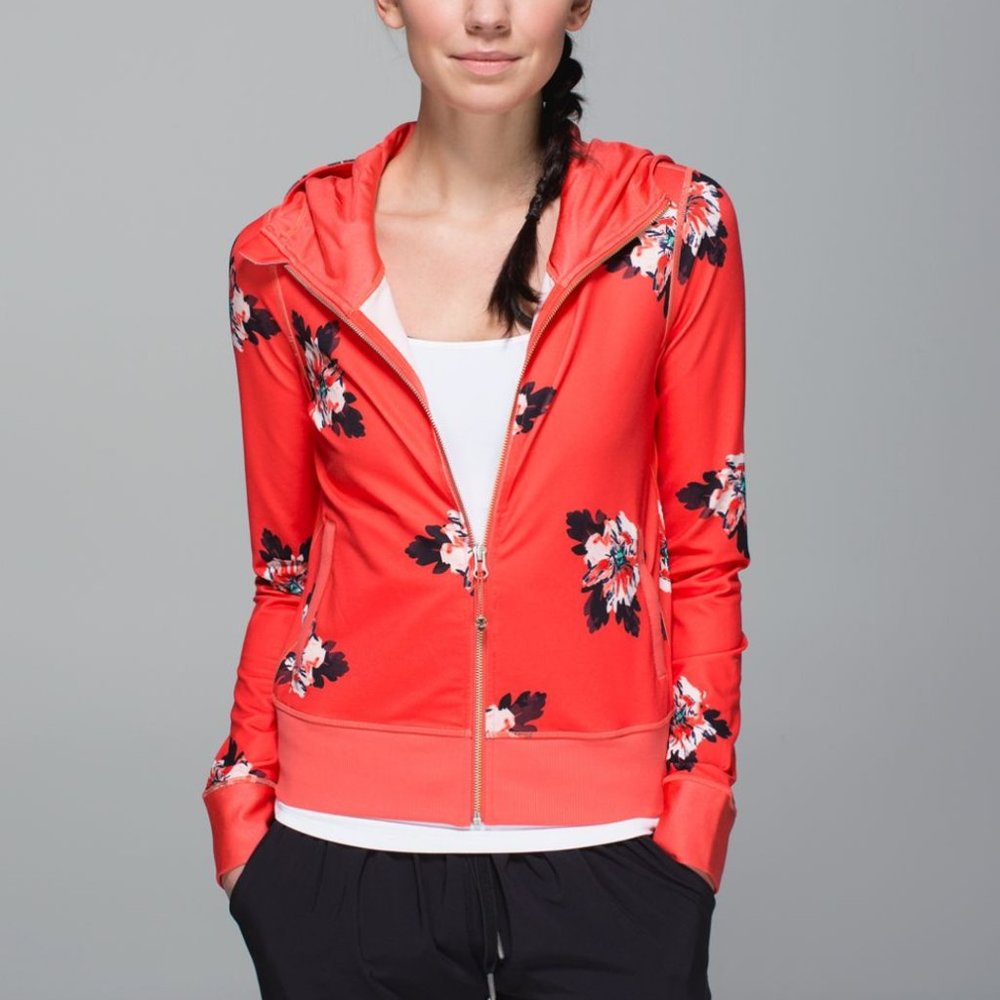 Lululemon Namaskar Hoodie Size 6 Atomic Red